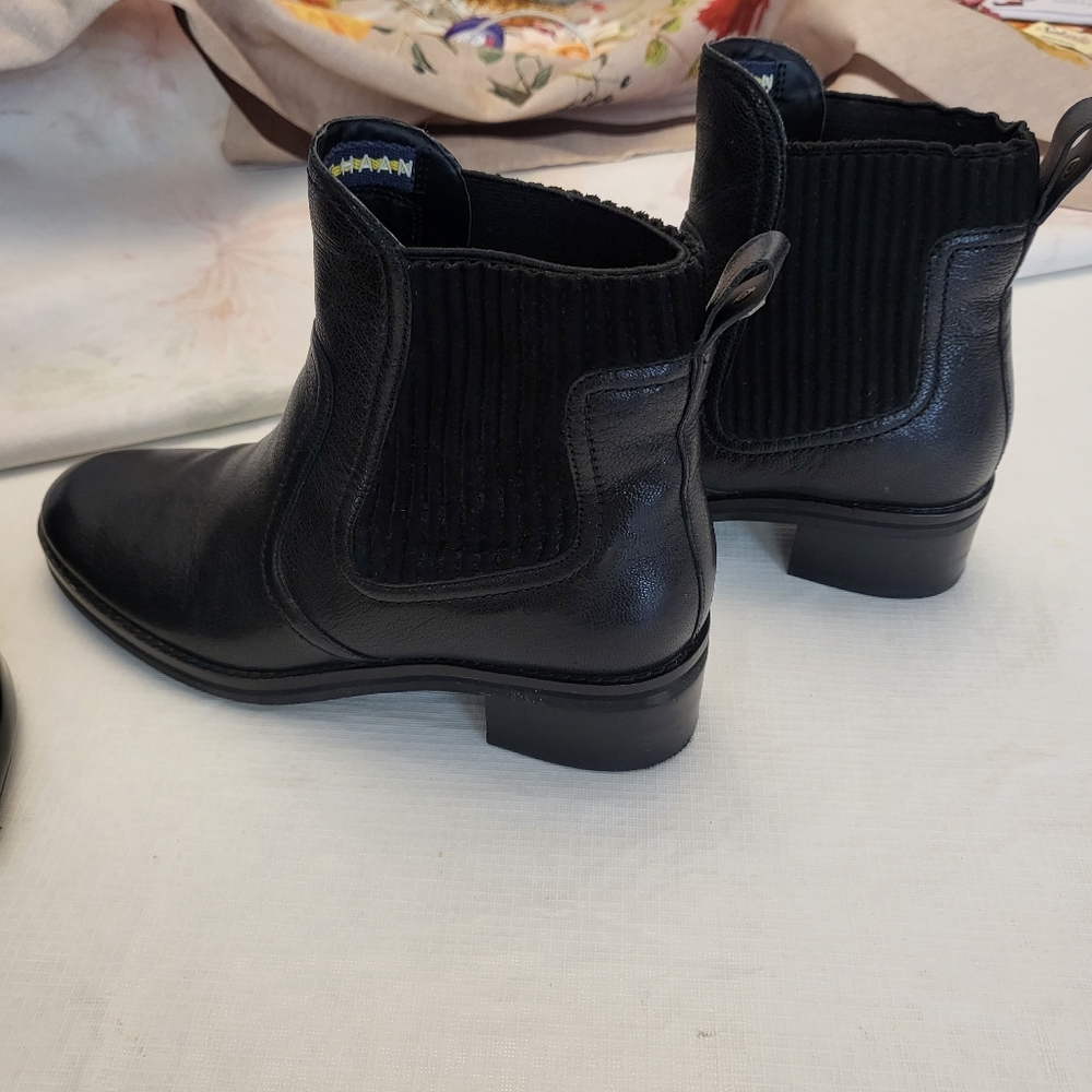Cole Haan Black Leather Booties
